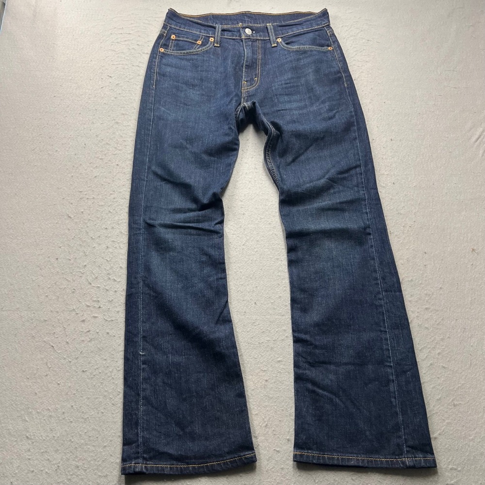 Levis 527 Slim Bootcut Jeans Mens W30 L32 Dark Wash Denim Blue 05527-0698